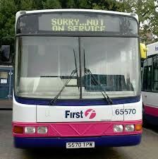 A 'SORRY' bus in Southampton England