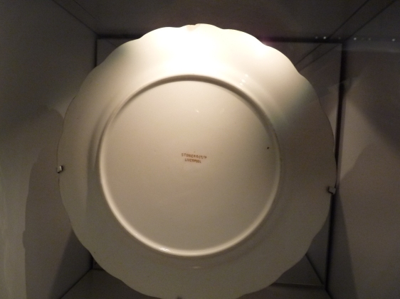 Unused White Star Line plate for 2nd class passengers of The Titanic