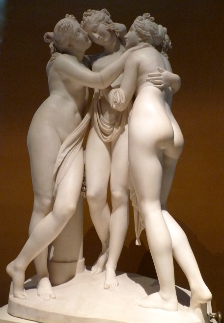 The Three Graces by Southampton Victorian sculptor Richard Cockle Lucas